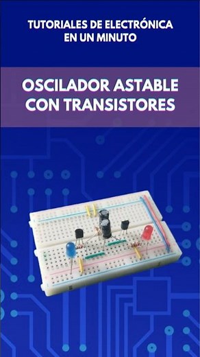 ✅ How to create an astable oscillator with transistors in 1 minute ⚡💡 #Shorts