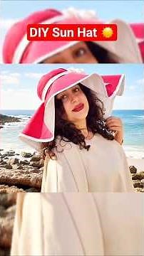 🏅 ☀️ DIY Sun Hat for Summer! 👒✨ #sewingtutorial #fashion #diy #diycraft