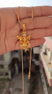 Gold Plated Adjustable Ganesh Locket | Rs.500 only Experience the bliss of delicate allurement with this enthralling double gold plated Ganesha locket intricately studded with shiny American diamond stones. Code - CH-2203002 Price - Rs.500 only Simply message us to order. Only limited stocks available! ✅ Delivery charge just Rs.50 inside valley and Rs.100 outside valley. ✅ Free home try on service. Don't know if you'll like the jewelry. Try them all at the comfort of your home and there's no obl