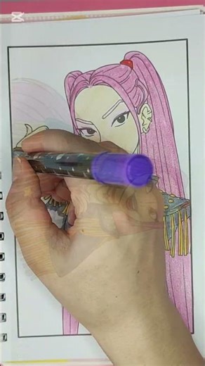 Coloring cartoon characters for children and adults✨✨#art#shorts #netflix #kpop