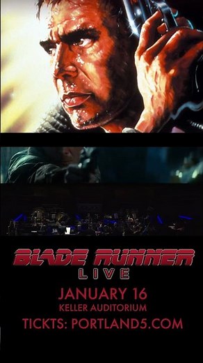 Blade Runner LIVE | January 16, 2026 | Keller Auditorium #bladerunner