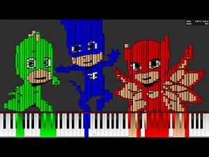 [5TH MOST VIEWED VIDEO!] Dark MIDI - PJ Masks Theme Song