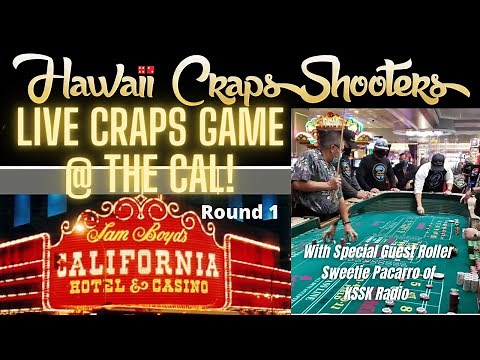 Live Craps Game at The California Hotel and Casino in Las Vegas!