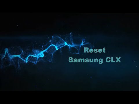 Reset fix firmware Samsung CLX color printer - resoftare imprimanta color