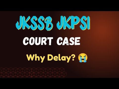 Big Update on JKSSB JKP SI Court Case | Latest News 