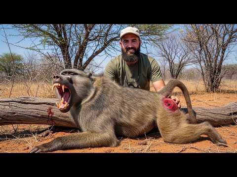 Disturbing Scene Baboon Injured by Arrow Sparks Debate on Hunting Practices
