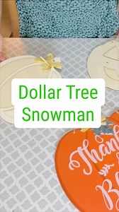 Turn Dollar Tree fall pumpkins into a cute DIY snowman sign with a little paint, hot glue, and winter charm! ⛄🎨 | Olivia's Romantic Home DIY