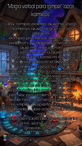 🧙🏻💫🪄"Magia verbal para romper lazos karmicos"🧙🏻💫🪄 Hoy rompo pactos que no elegí. nombres que cargué sin ser para mi. Rompo promesas que nunca pidieron, y cadenas invisibles que me impusieron. A quien me usó, a quien me neoõ, a quien tomó mi fuego y nunca agradeció, le devuelvo su carga su peso, su voz, su historia, su karma, su propio reloj. Y si mi nombre aun vive en tu pensamiento, que sea como polvo que se lleva el viento. No por odio. No por rencor. Sino por ley. por orden por honor.