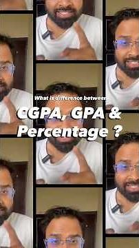 GPA vs CGPA vs Percentage - What's The Difference?