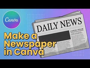 How to Create a Newspaper with FREE Canva Templates