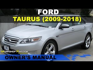 FORD TAURUS (2009-2018) Owner's User Manual - English - PDF Download