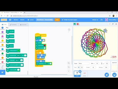 Challenge 3: Tekenrobot | Leren Programmeren met Scratch