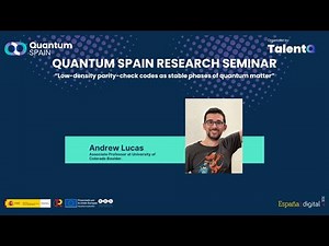 Quantum Spain Seminar: Low-density parity-check codes as stable phases of quantum matter