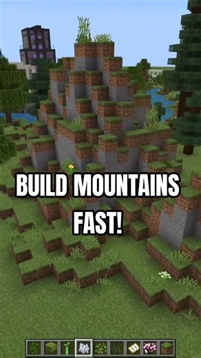 Build Natural Mountains FAST in Minecraft ⛰️ (Supercut)