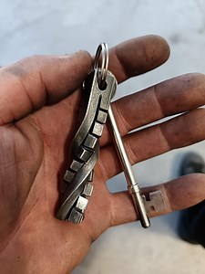 Hand Made Steel Key Chain - Etsy