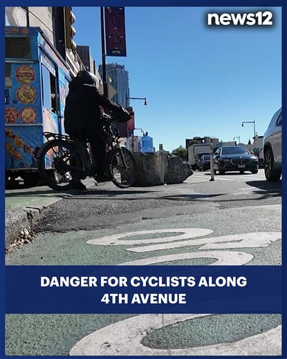 35K views · 183 reactions | SAFETY CONCERNS: 4th Avenue is known for its bustling shops, proximity to the Barclays Center and heavy traffic. But for many cyclists, it’s also a corridor filled with danger. https://bit.ly/3IRzubN | News 12 Brooklyn | Facebook