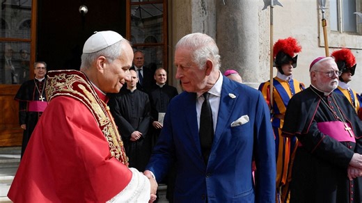 King Charles, Pope Leo share historic prayer at Vatican
