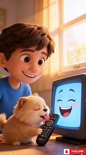 The Puppy Broke Rico’s Remote! 🐶📺 | Funny Kids Story#RicoStory #FunnyStory #KidsStory #Puppy