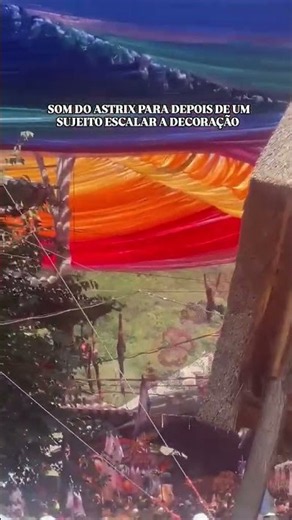 Astrix set came to a halt after this guy started climbing the Ozora festival decor.