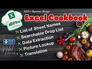Create an Excel Cookbook Step by Step - A Delicious Tutorial