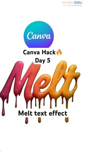 How to Make Drip Text Effect in Canva! 😱🔥 | Melting/Dripping Text Hack