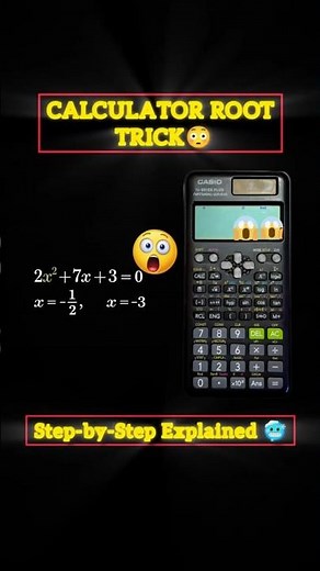 How to Find Roots of a Quadratic Equation Using a Scientific Calculator ? 😱