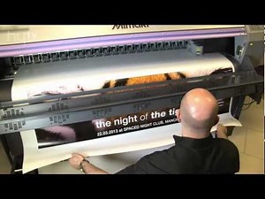 How to print and finish banners printed on your Mimaki - from HyTV