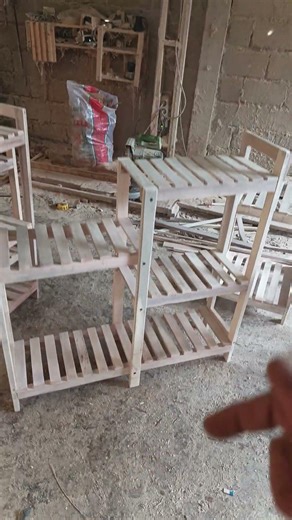 rak serbaguna kayu 2 dan 4 susun