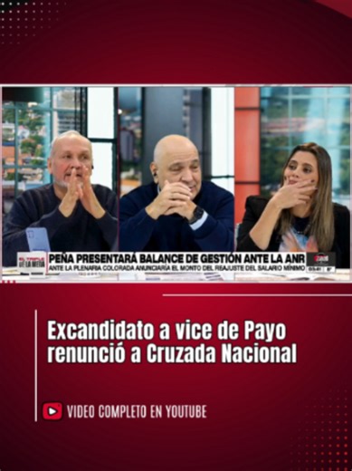 Ex candidato a vice de Payo renunció a Cruzada Nacional – Análisis