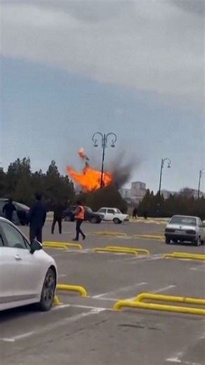 Drone strikes airport in Azerbaijan