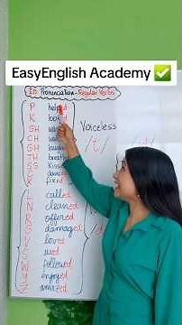 ED PRONUNCIATION - REGULAR VERBS 👩‍🏫 #easyenglishtv #aprendeingles ✅✅