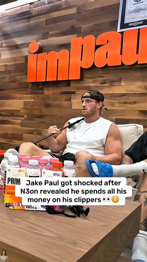 Jake Paul got shocked after N3on revealed he spends all his money on his clippers 😳 n3on jakepaul # fyp #viral stream #funnystream