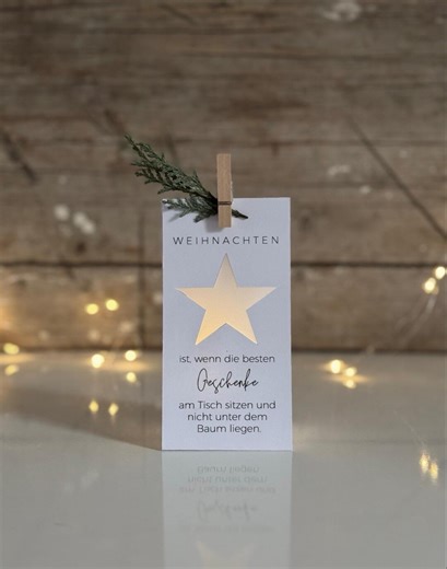 Download PDF Printable Christmas Table Light Lantern Decoration Table Decoration Star the Best Gifts Sit at the Table - Etsy