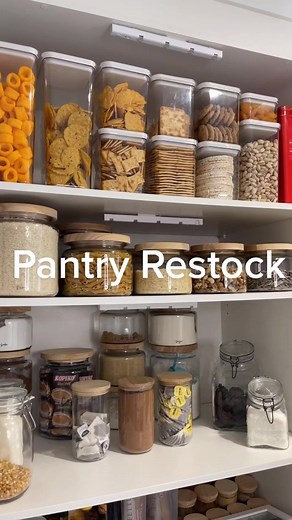 Pantry Restock Organization - ASMR Kitchen Cupboard Organizing