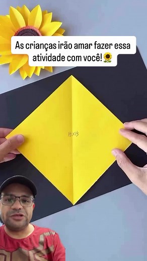 Faça um lindo girassol passo a passo
