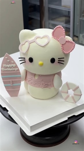 Beach Hello Kitty Pastry Art #339k #asmr #video #shortsfeed #shorts #art #cakeart #pastrychef