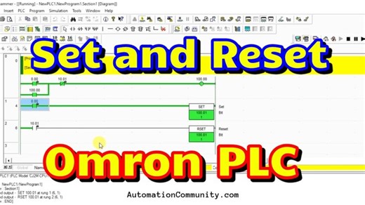 Set and Reset - Omron PLC Programming Tutorial for Beginners | Instrumentation Tools