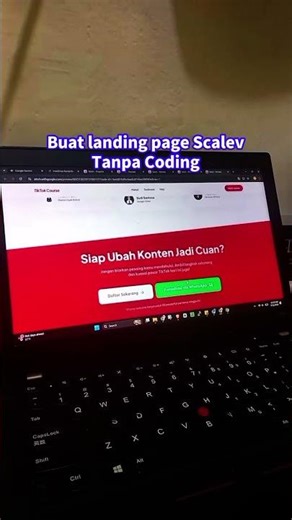 buat landing page Scalev tanpa Coding modal ngetik prompt langsung publish kurang dari 10 menit