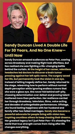 Sandy Duncan Lived A Double Life For 30 Years, And No One Knew—Until Now#shorts