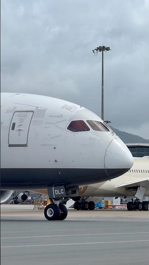 Royal Brunei B787-8 Dreamliner Ready for Takeoff Hong Kong International Airport