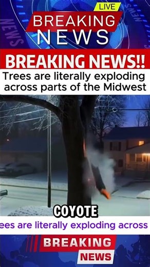 Trees are literally exploding across parts of the Midwest