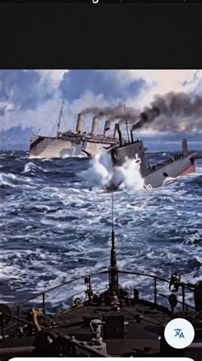 HMT Olympic in WW1 #titanic #ship