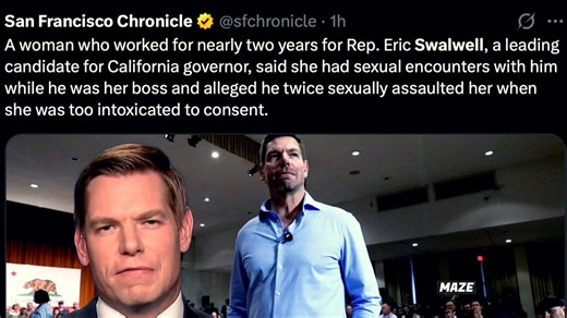 This sleaze took advantage of drunk staff, put them in his “sedan,” and raped them. @ericswalwell
