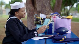 After graduating from "A" school, Jane’s Navy journey has just begun. After months of hard work, sacrifice and dedication at boot camp and school, her NEX family has been beside her, and will continue to do so throughout her career and life's most cherished milestones! #mynavyjourney | Navy Exchange