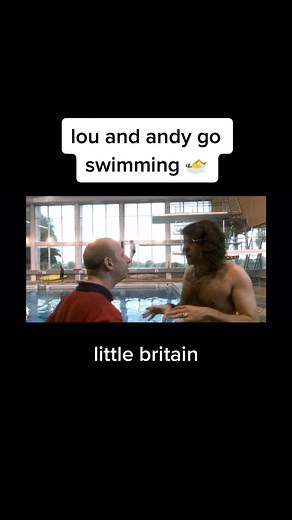 lou and andy go out for a swim 🏊‍♂️ #louandandy #lou #andy #littlebritain #uk #comedy #ukcomedy #britain #swimming #swimmingpool #wheelchair