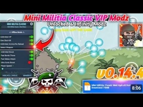 💥 Mini Militia Classic MOD APK 😍 | Unlimited Ammo, Nitro & Health 💣 | Best Action Game Ever! ⚔️