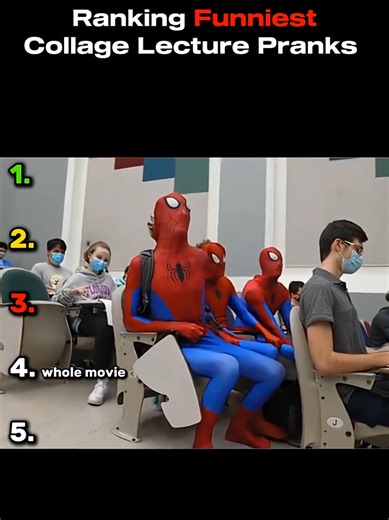 Ranking Funniest College Lecture Pranks 😂🤣 #oscars #oscarspostcontest #funny #trynottolaugh #Pranks