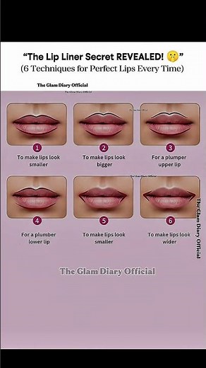 How to Apply Lip Liner😲_6 Techniques for Perfect Lips Every Time#howtoapplylipliner #lipmakeup #ootd