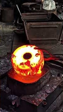 Forging Heavy Metal Into a Perfect Ring 🔨 #shorts #metalworking