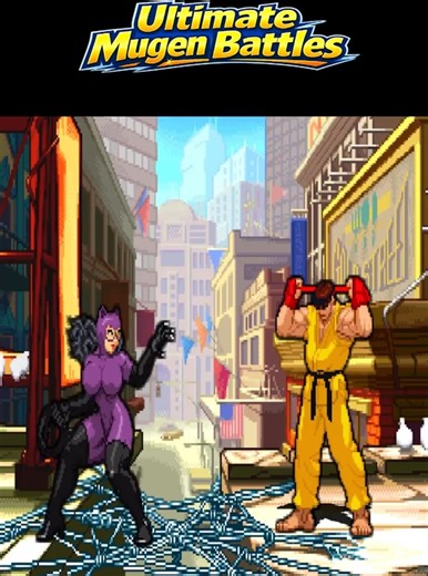CATWOMAN VS MASTER RYU #mugen #catwoman #streetfighter